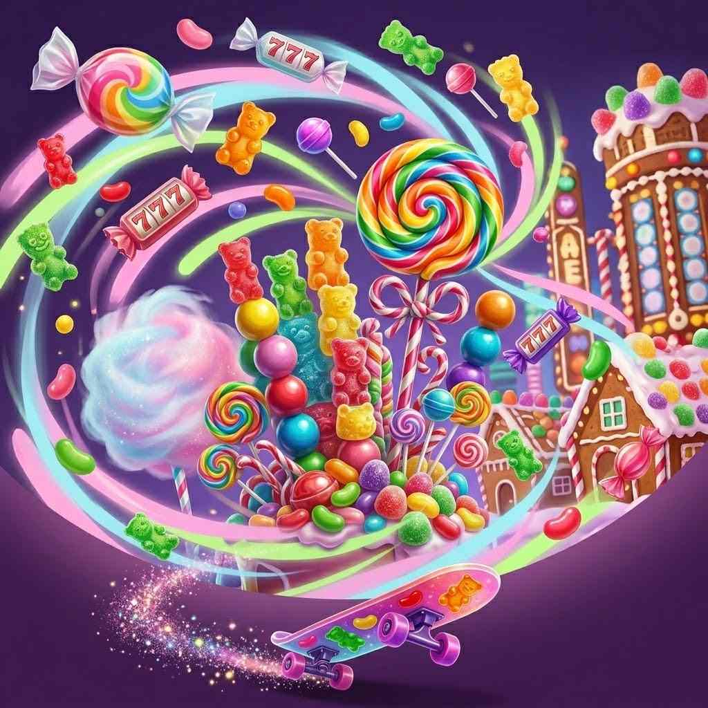 Candy Theme Slots Collection Feature