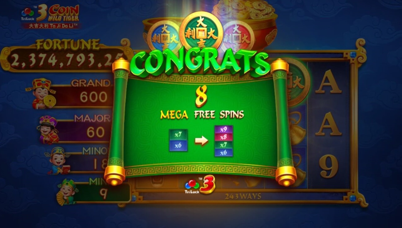 3 Coin Wild Tiger – JILI Strategy : Timing Wild Moments and Riding Free Spins Potential