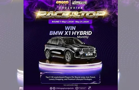 Race To The Top: BingoPlus VIP Club launches monthly BMW X1 Hybrid rewards campaign for ‘New Nobility’