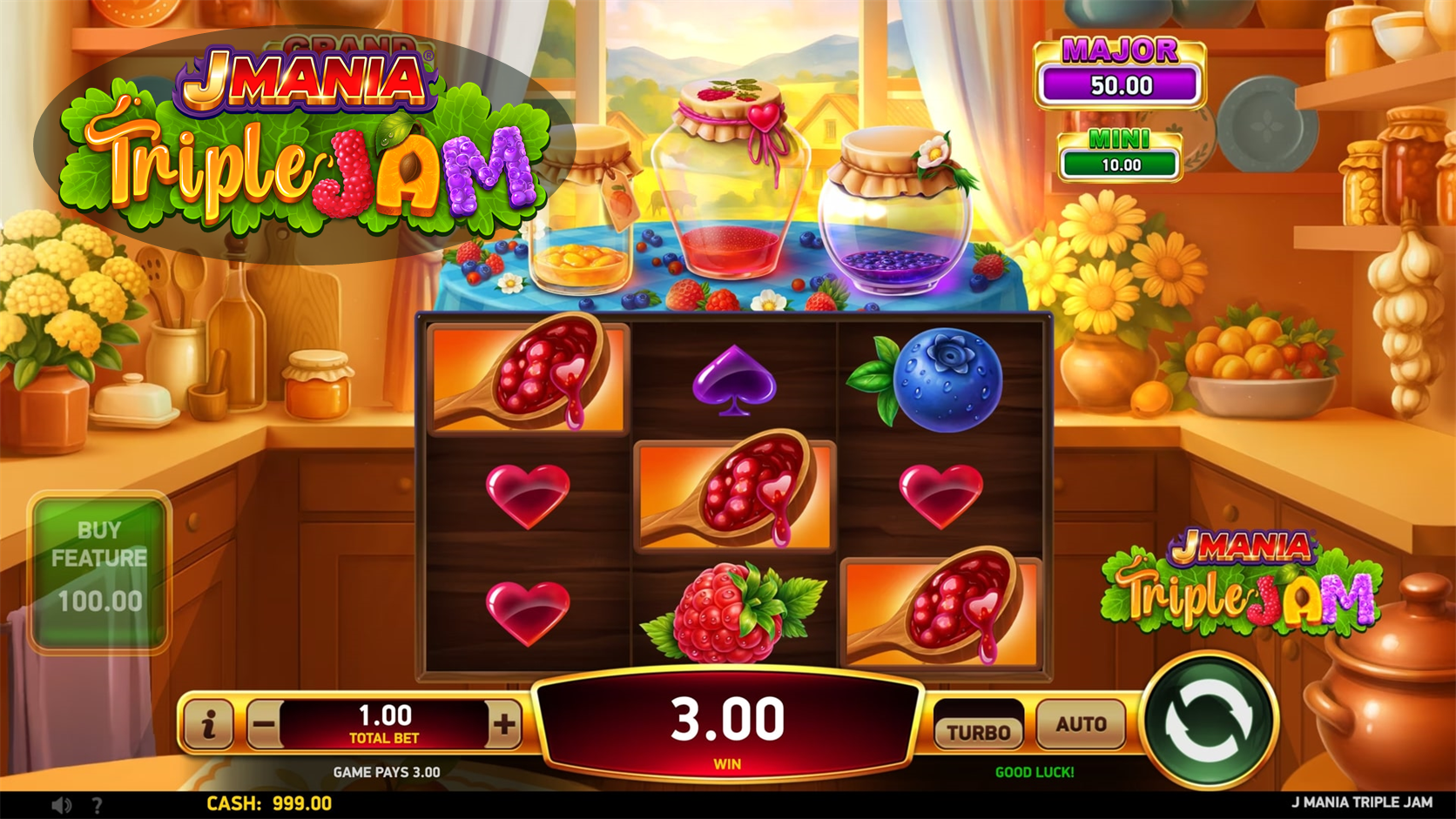 J Mania Triple Jam Review: Three Jars, Three Bonuses, and a 3x3 Grid With Teeth