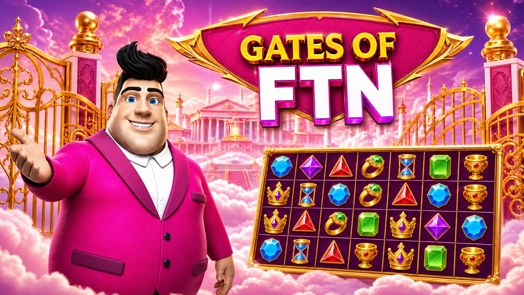 Gates of FTN Review: A Pink-Suited Host, a Brutal 6×5 Grid, and Multipliers Up to 500×