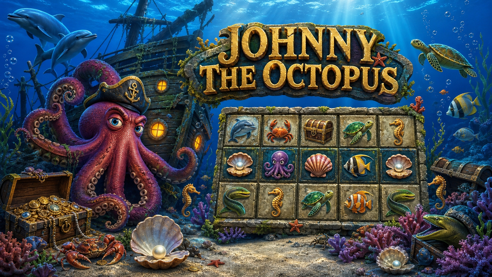 Johnny the Octopus Review: Two Treasure Chests Turn the Ocean Floor Wild