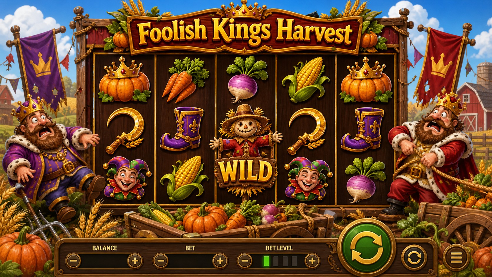 Foolish Kings Harvest Review: Two Crowns, One Crop and a Paytable to Read