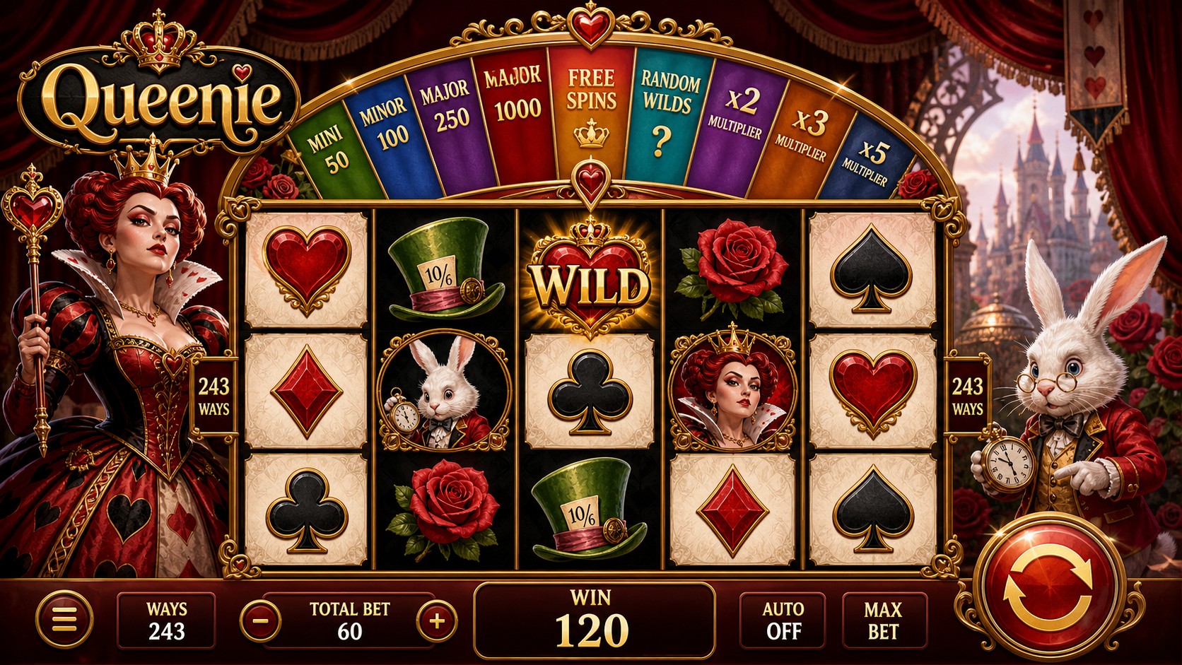 Queenie Review: A Wonderland Wheel With Five Different Ways to Change a Spin
