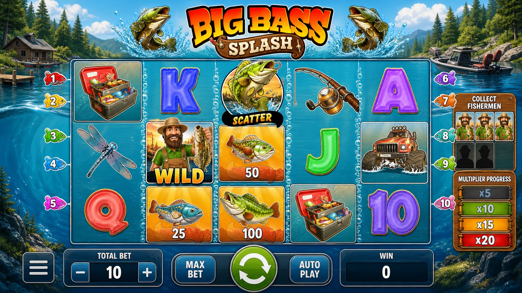 Big Bass Splash Review: The Fisherman Ladder Behind the Bright Lake
