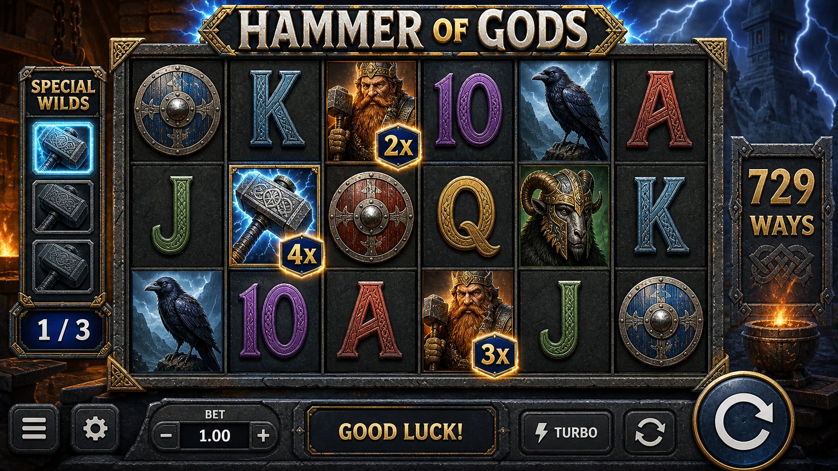 Hammer of Gods Review: Random Way Multipliers Meet a Three-Wild Thunder Meter