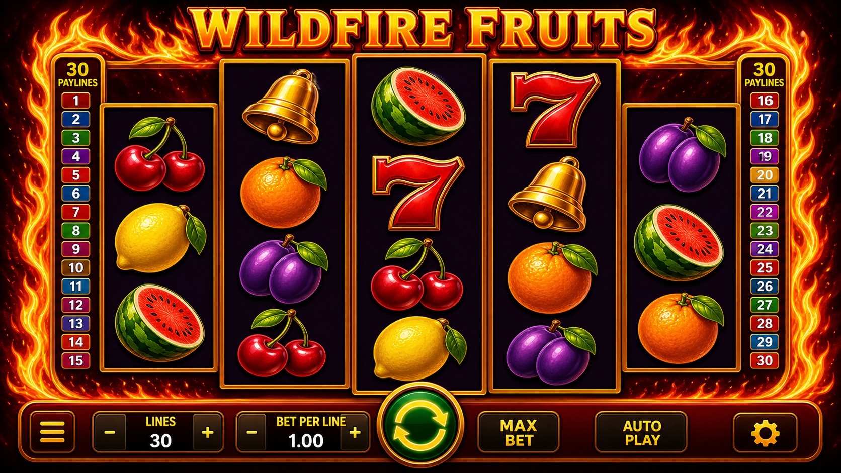 Wildfire Fruits Review: A 3-4-4-4-3 Reel Shape Changes the Classic Fruit Read